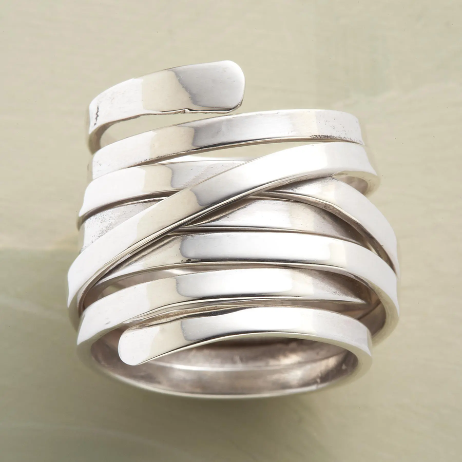 Rosina® |  Vintage Dicke Schicht Silberring