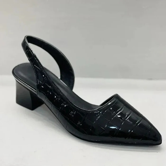 Orthopädische Pumps mit Blockabsatz für Damen | Fußgewölbestütze
