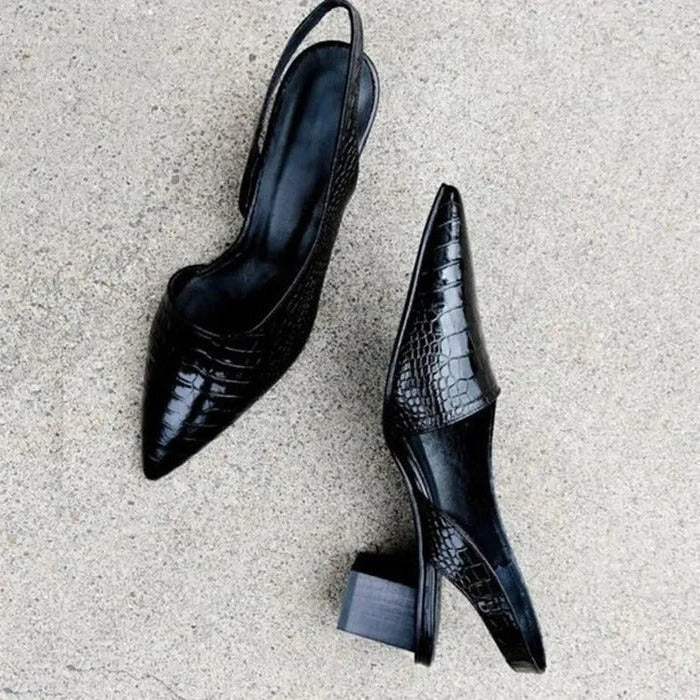 Orthopädische Pumps mit Blockabsatz für Damen | Fußgewölbestütze
