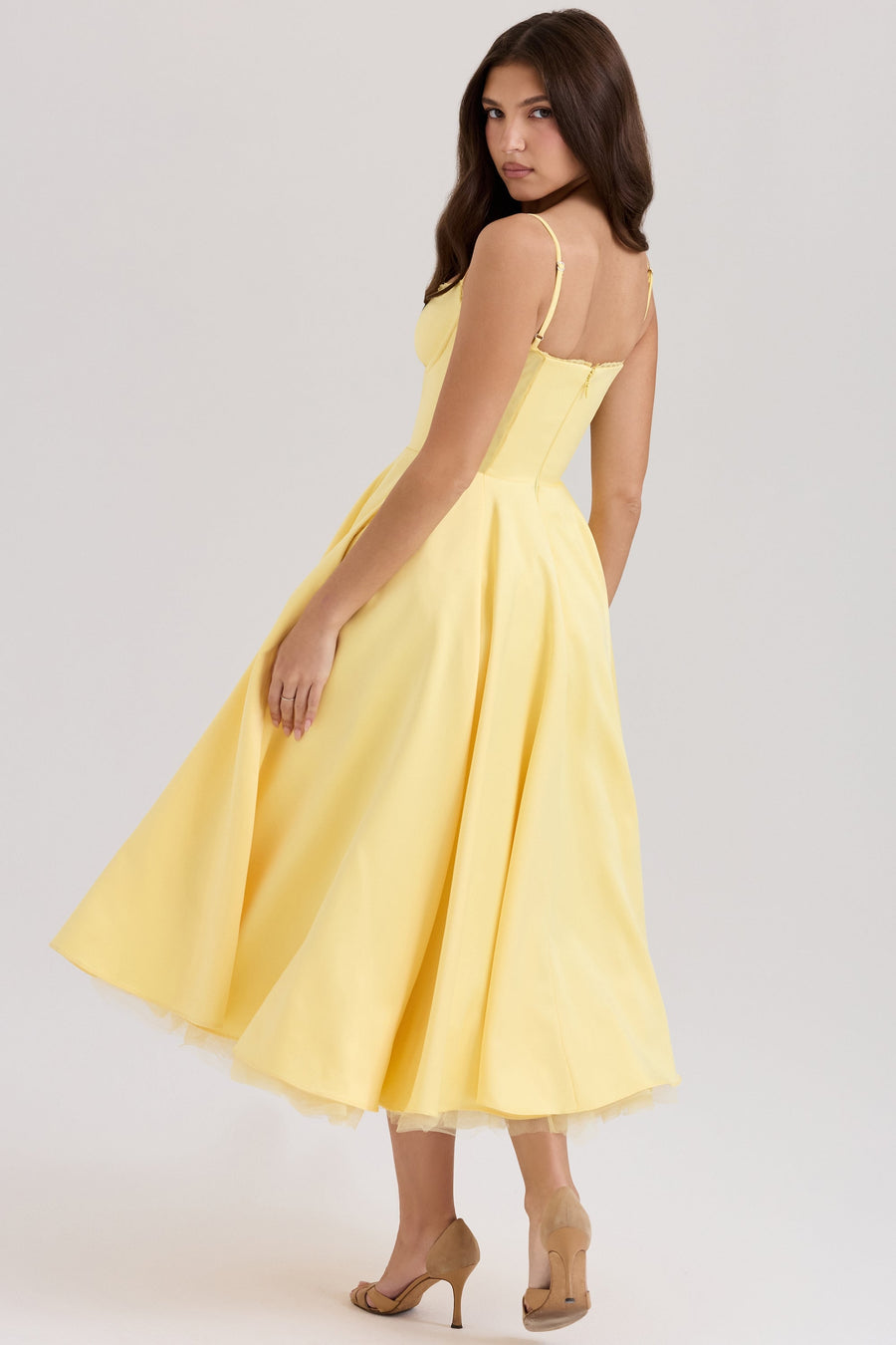 Cindy Tüll Midi Kleid