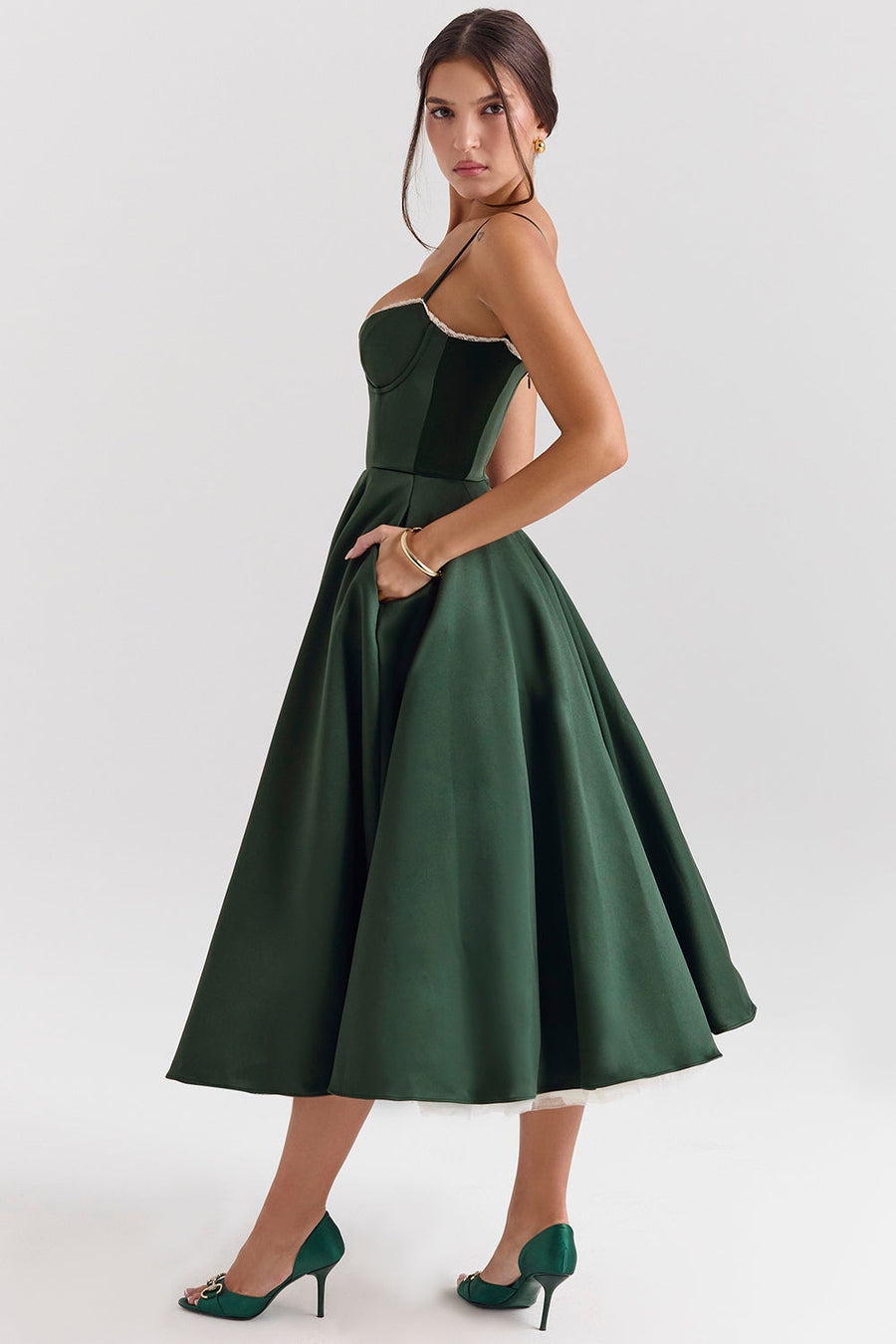 Cindy Tüll Midi Kleid