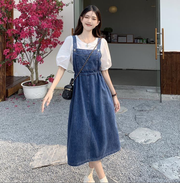Solene | Elegantes und Stilvolles Denim-Maxikleid