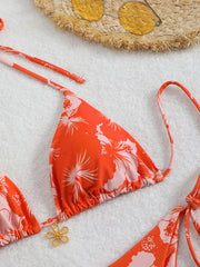 Heidi-Mode | Blumenmuster Halterneck-Bikini