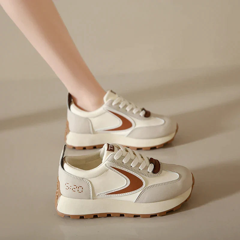 Damen-Sneaker mit dicker Sohle und Keilabsatz | Plateau-Sneaker