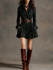 Keshet - Vantage Minikleid Mit Gürtel