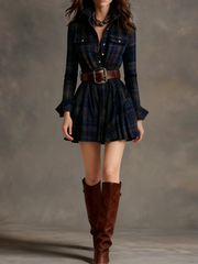Keshet - Vantage Minikleid Mit Gürtel