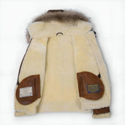Grantham – Bomberjacke mit Fellkapuze