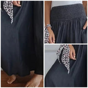 Lilie | Damenjeans mit weitem Bein und hoher Taille und Taschen