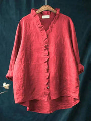 ELINE | ELEGANTE SOMMERBLUSE AUS LEINEN