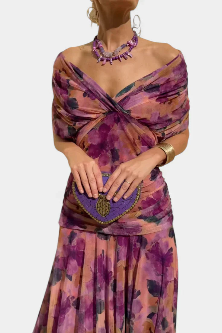 Selma | Blumenprint-Kleid der Leichtigkeit
