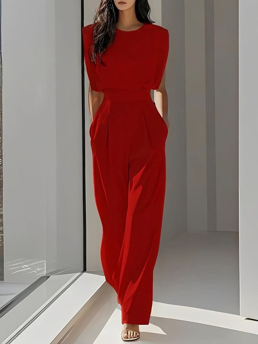 Bernice - Lässiger Ärmelloser Jumpsuit