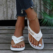 Isla – Elegante orthopädische Zehensandalen mit Schmuckdetails