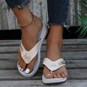 Isla – Elegante orthopädische Zehensandalen mit Schmuckdetails