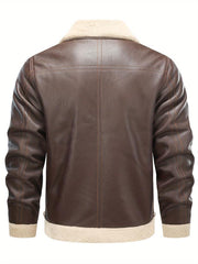 Herren Lederjacke Mit Reverskragen | Freizeit