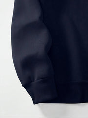 Herren Freizeit-Sweatshirt Mit Viertelzip | Winter