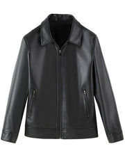 Herren Lederjacke Mit Reißverschluss | Mit Taschen