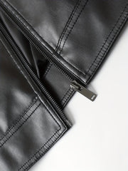 Herren Lederjacke Mit Reißverschluss | Mit Taschen