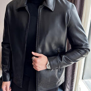Herren Lederjacke Mit Reißverschluss | Mit Taschen