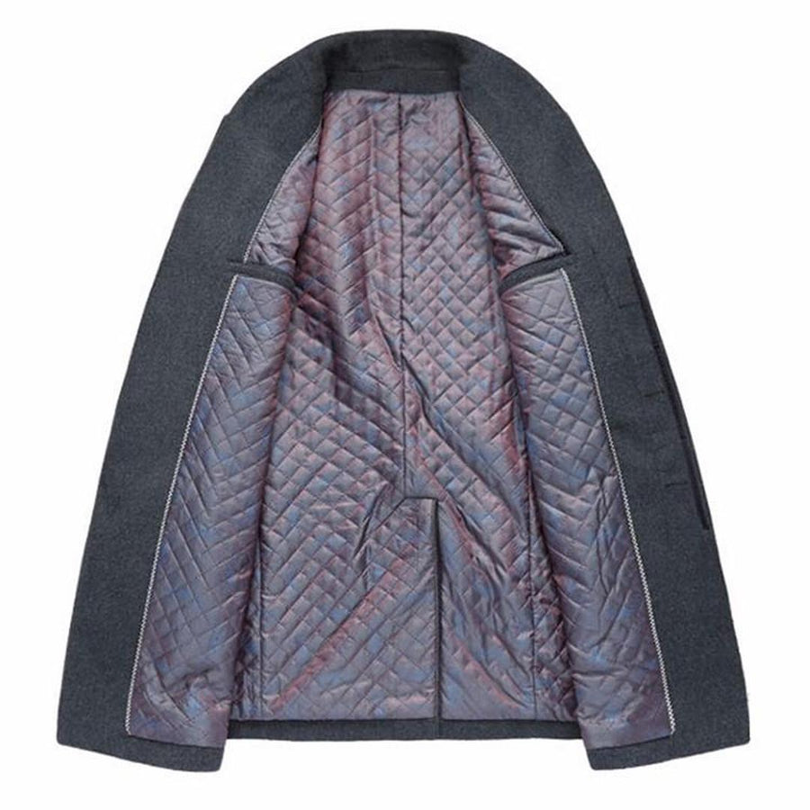 Herren Langer Wollmantel | Langarm