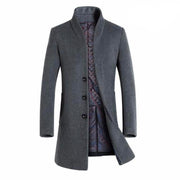 Herren Langer Wollmantel | Langarm