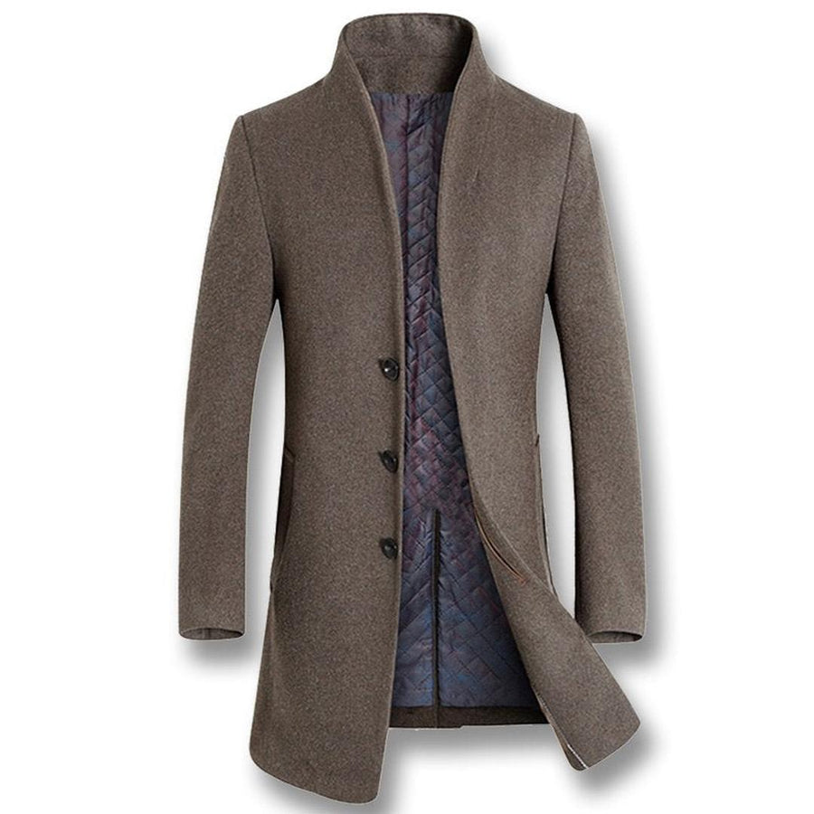 Herren Langer Wollmantel | Langarm
