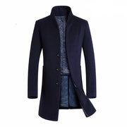 Herren Langer Wollmantel | Langarm