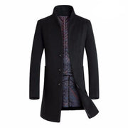 Herren Langer Wollmantel | Langarm