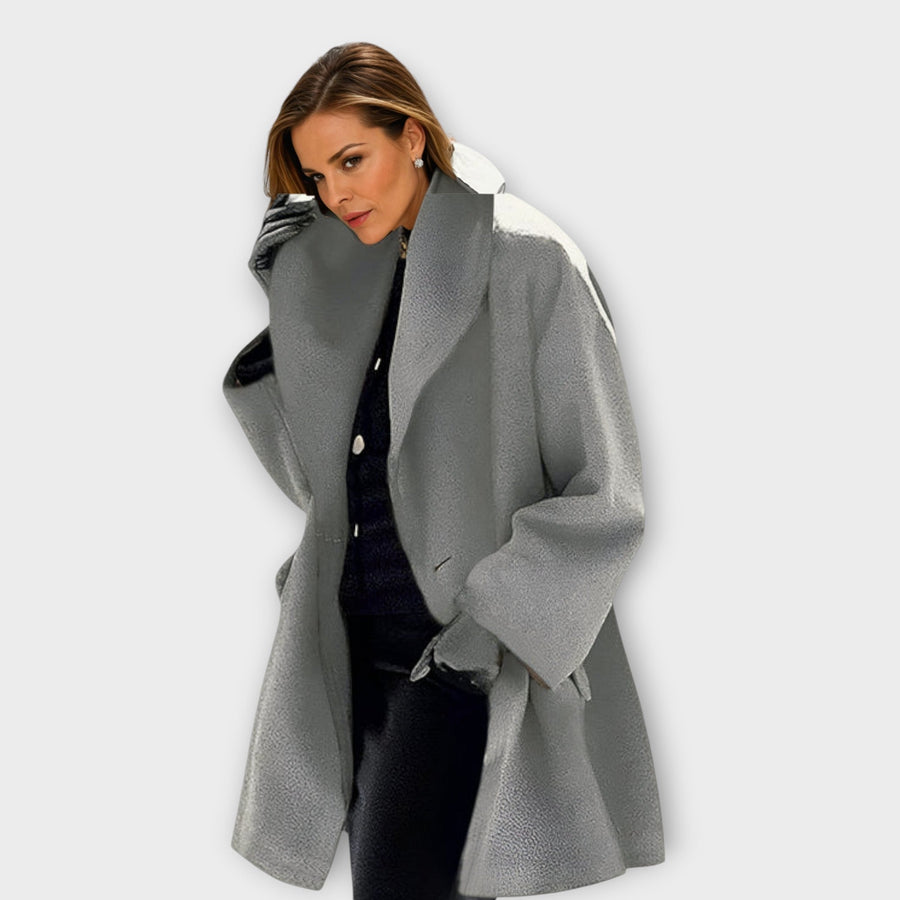 Adelheid® | Premium Winddichter Wollmantel