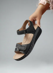Bequeme Damen-Sandalen mit Klettverschluss & dicker Sohle