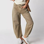 Jeans Damen Barrel Leg High Waist