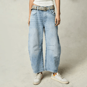 Jeans Damen Barrel Leg High Waist