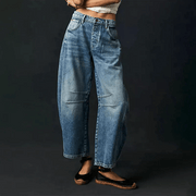 Jeans Damen Barrel Leg High Waist