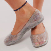 Jelly Schuhe Damen glitzernd rutschfest
