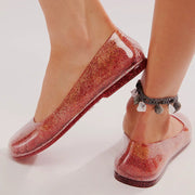 Jelly Schuhe Damen glitzernd rutschfest