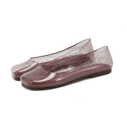 Jelly Schuhe Damen glitzernd rutschfest