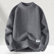 Trendiger Strickpullover Mit Rundhalsausschnitt Für Herren | Oversized