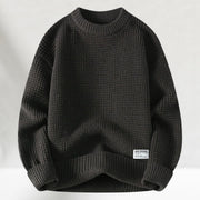 Trendiger Strickpullover Mit Rundhalsausschnitt Für Herren | Oversized