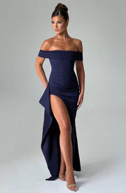 Glattes Maxikleid, Abendkleid für Damen, lang, elegant und fällt sanft um den Körper