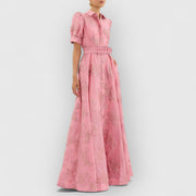 Colette | Elegantes langes Kleid mit Gürtel