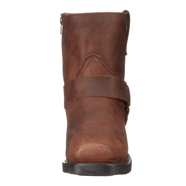 Herren Lederstiefel – Robuste Biker Boots mit stabilem Blockabsatz