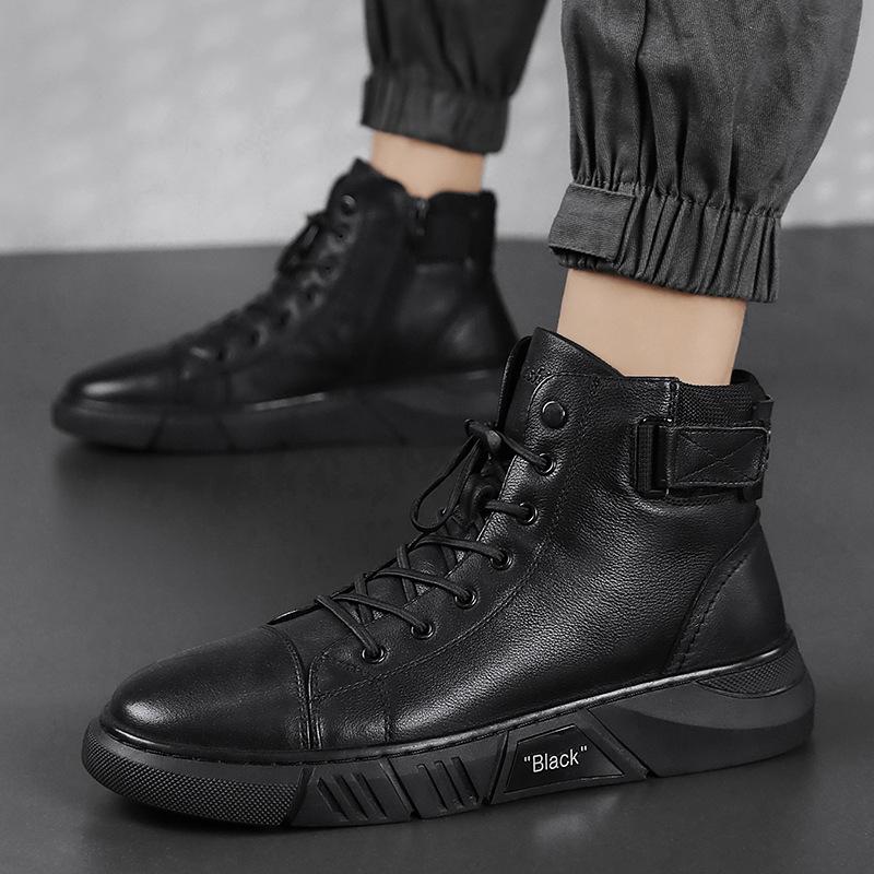 Heidi-Mode | Robuste Schwarze Herrenschuhe