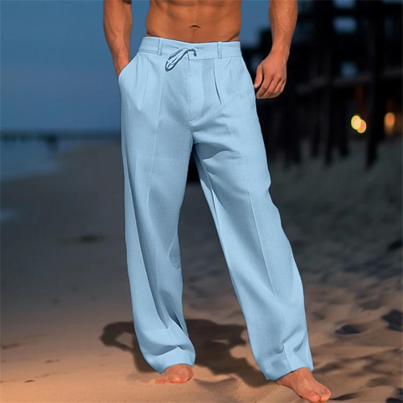 Lea | Einfarbige Leinenhose Damen luftig und modern