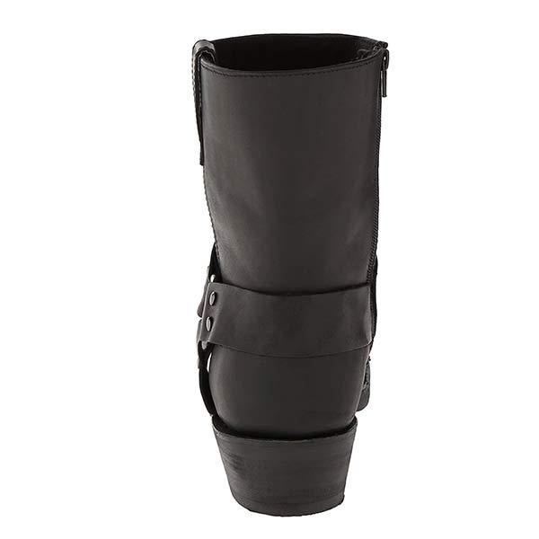 Herren Lederstiefel – Robuste Biker Boots mit stabilem Blockabsatz