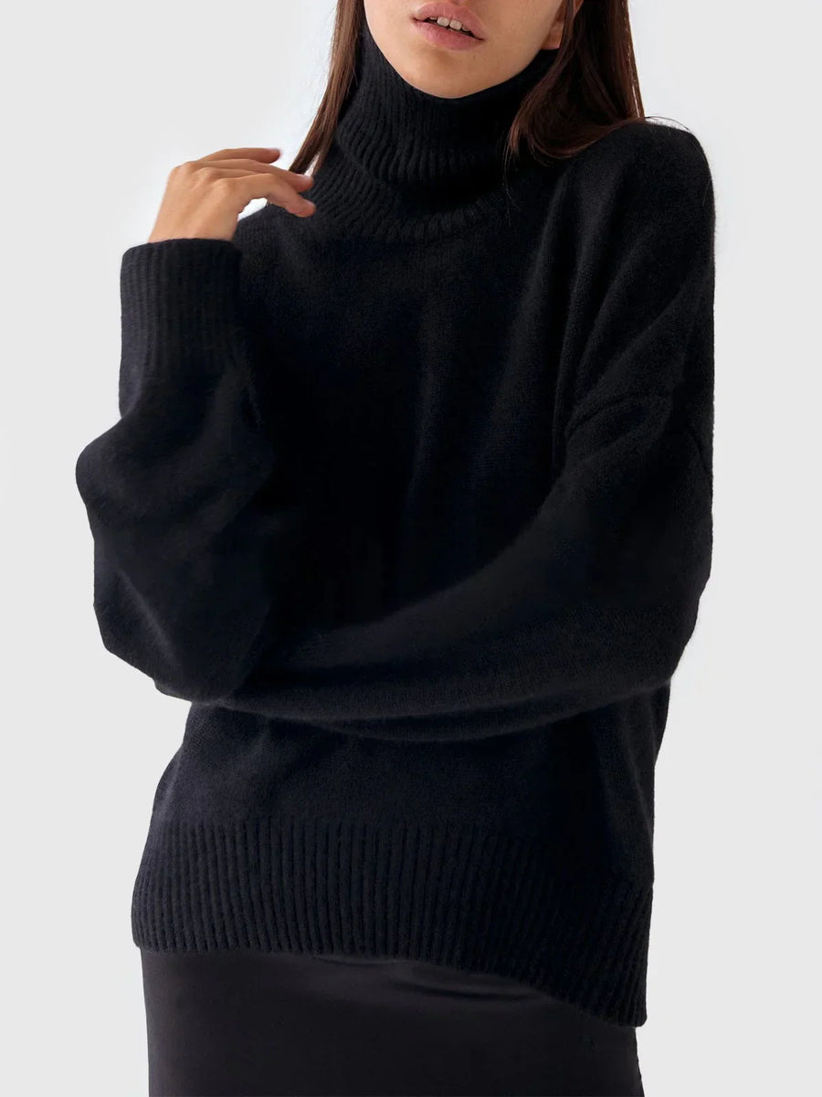 – Oversized lässiger Rollkragenpullover