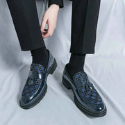 Karierte Tassel Loafer Herren