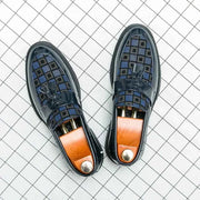 Karierte Tassel Loafer Herren