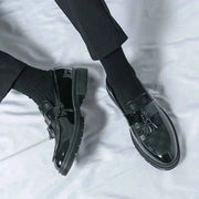Karierte Tassel Loafer Herren