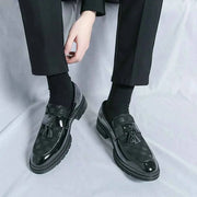 Karierte Tassel Loafer Herren
