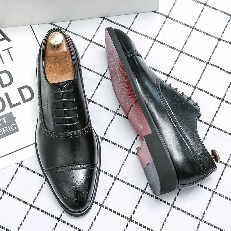 Klassische Oxfordschuh Herren Cap-Toe