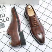 Klassische Oxfordschuh Herren Cap-Toe